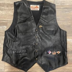 LEATHER VEST